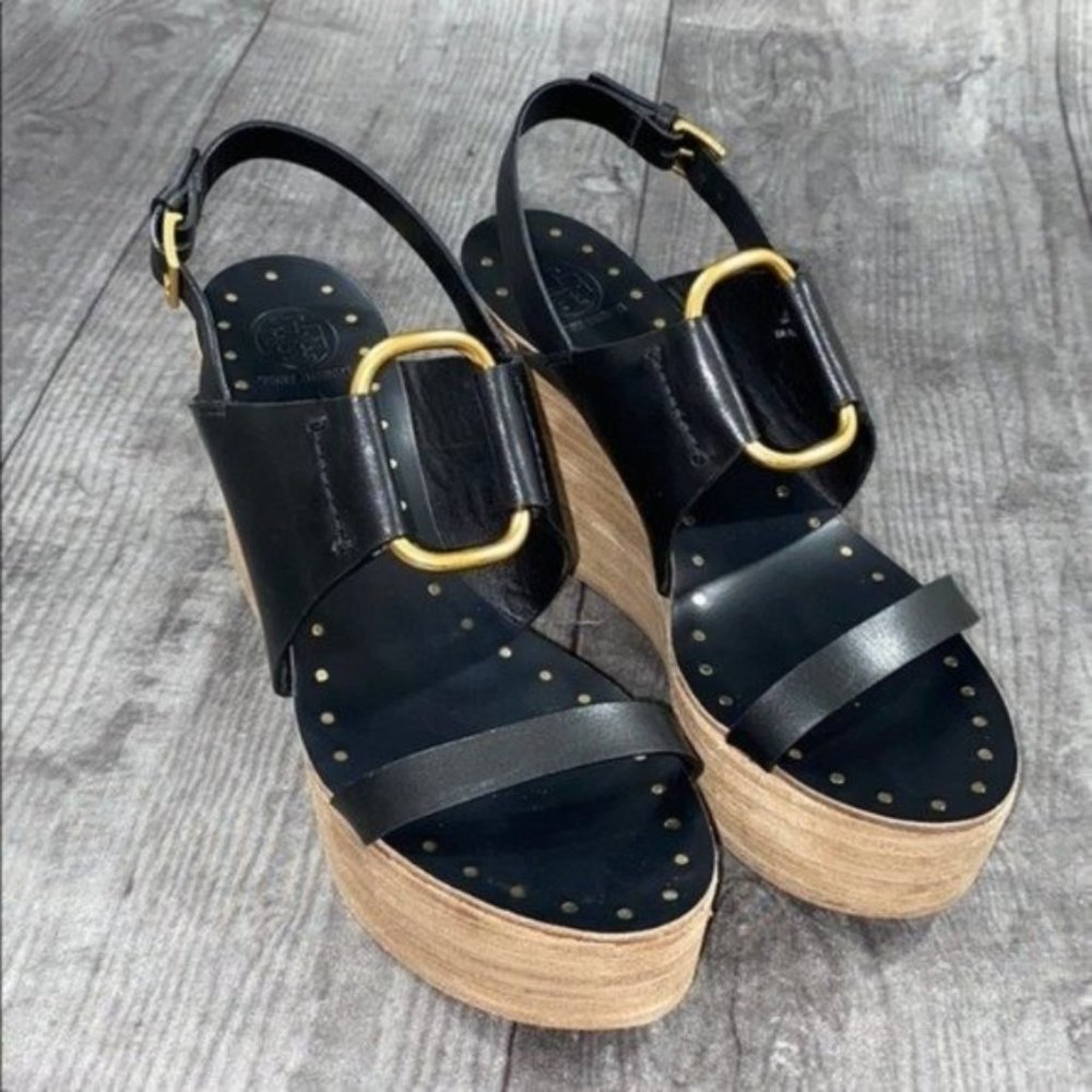 Tory Burch Ravello Platform Wedge Sandals Size 9M